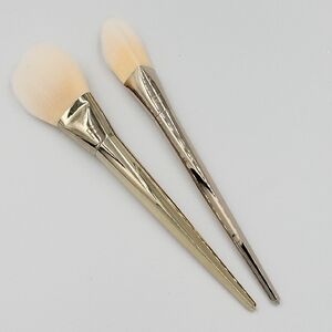 Real Techniques Gold Handle Powder and Face Makeup Brush Duo